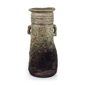 Iga Flower vase with two handles, known as "Hongan-ji"