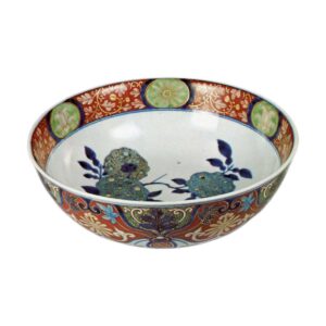 Bowl with citron design, enamelled ware