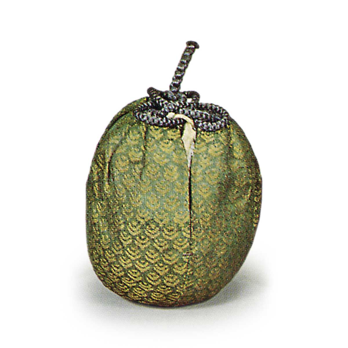 Light yellow background with jewel pattern Donshu