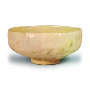 Tannyü: shallow tea bowl, known as "Asase", White Raku