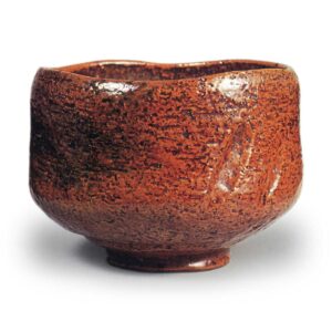 Õhi II: tea bowl, known as "Mematsu", amber glaze