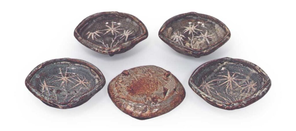 鼠志野竹纹向付