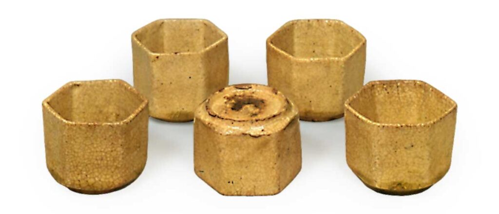 黄瀬戸 六角 猪口