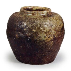 信乐茶入 铭二见