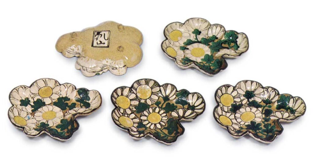 乾山色绘文向小碗