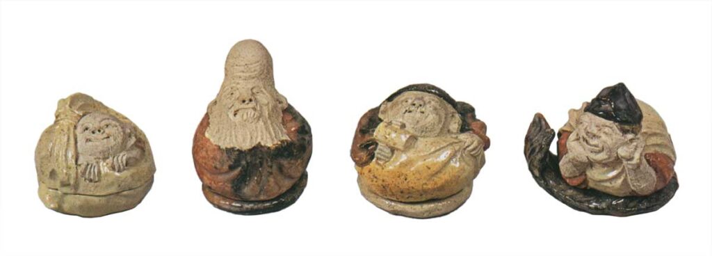 乐烧七福神香合