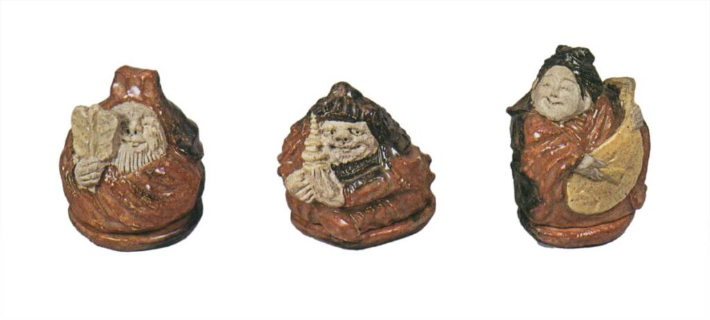 乐烧七福神香合