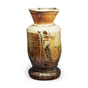 Iga Flower vase with row of bosses, known as "Fuyo"