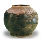 Green glazed ware: jar. jar