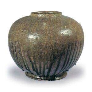 Ash glazed jar