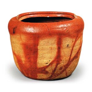 Bizen Water Jar with Hidasuki Wrapper