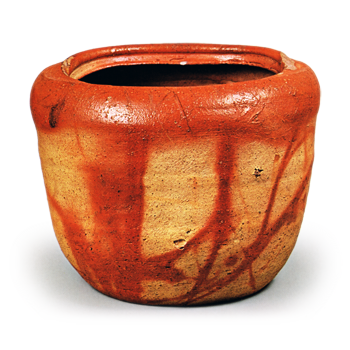 Bizen Water Jar with Hidasuki Wrapper
