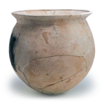 Haji ware: jar with ink inscription.