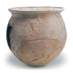 Haji ware: jar with ink inscription.
