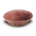 Haji ware: bowls painted in vermilion.