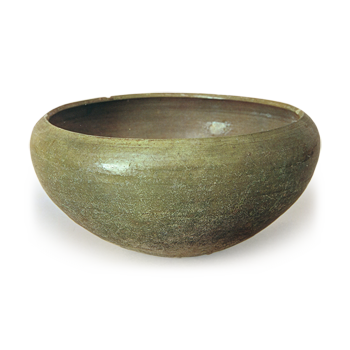 Green glazed bowl