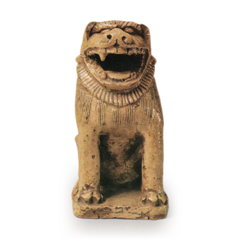 Seto, ash glazed guardian dog