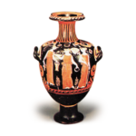 Greek red vase