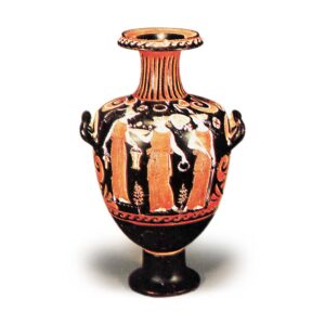 Greek red vase