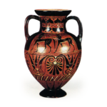 Greek black vase (Greek black-painted jar)