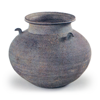 Sue ware: jar with three handles.