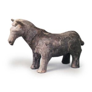 Sue ware: figure of horse.