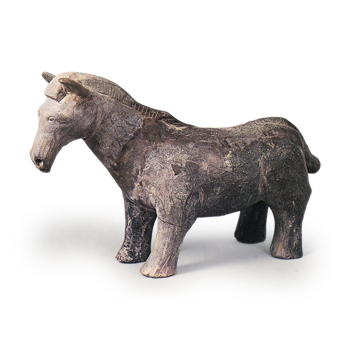Sue ware: figure of horse.