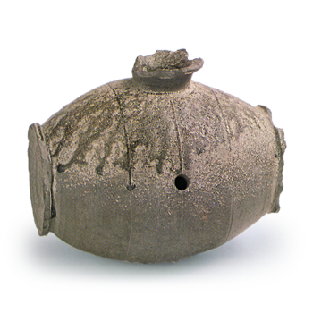 Sue ware, horizontal vase type, hasō