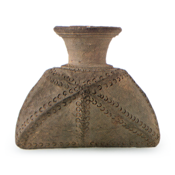 Sue ware, Teihei hanging jar in the shape of a leather pouch