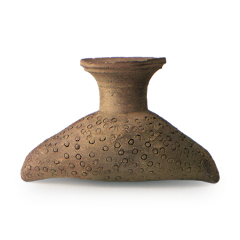 Sue ware, Teihei hanging jar in the shape of a leather pouch