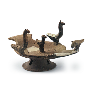 Sue ware, high cup with decoration