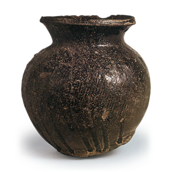 Sue ware, wide-mouthed jar