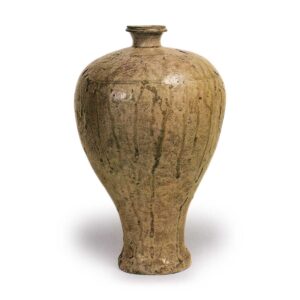 Seto ware: Ash glazed vase