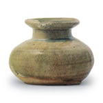 Seto ware: Small jar, ash glaze