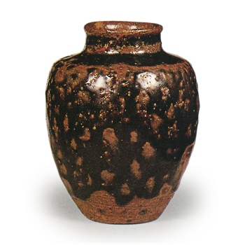 Seto ware: Shoulder Tea Container, Mushikui Toshiro