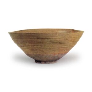 Seto ware: shallow bowl, ash glaze.