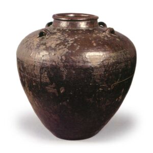 Seto ware: jar with four handles,