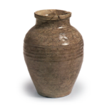 Seto ware: jar, ash glaze.