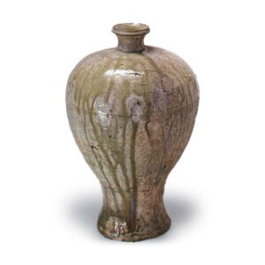 Seto ware: vase, ash glaze.