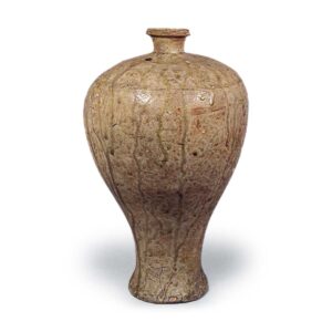 Seto ware: vase, ash glaze.