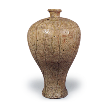 Seto ware: vase, ash glaze.