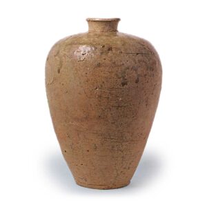 Seto ware: vase, ash glaze.