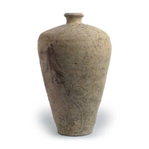 Seto ware: vase, ash glaze.