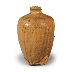 Seto ware: vase, ash glaze.