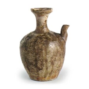 Seto ware: ewer, ash glaze.