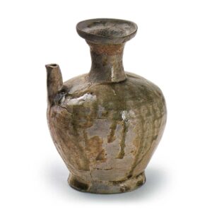 Seto ware: ewer, ash glaze.