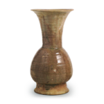 Seto ware: flower vase, ash glaze.