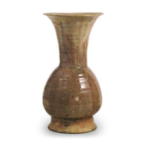 Seto ware: flower vase, ash glaze.