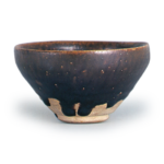 Seto ware: tea bowl of temmoku form, iron glaze.