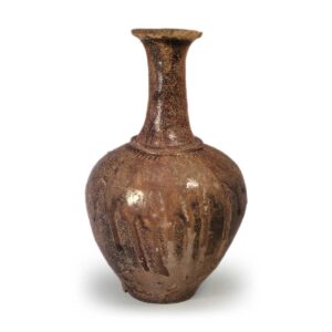 Tokoname ware: bottle vase.